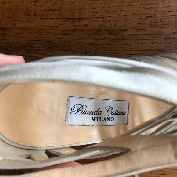 Bionda Castana Cage Lace Up Pump Stiletto Heel - Picture 4 of 6